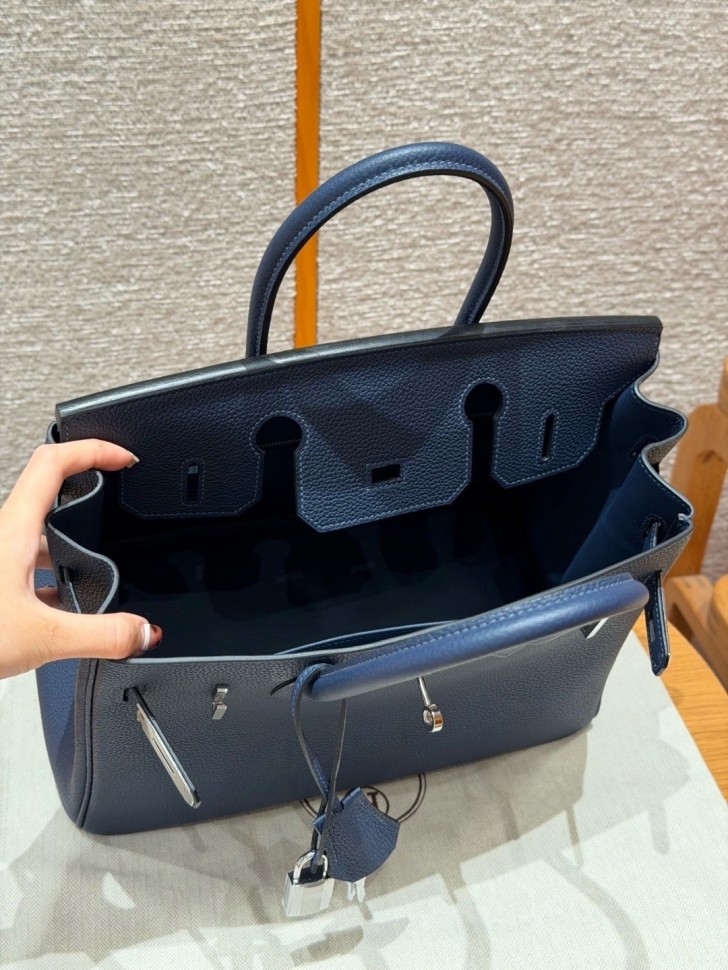 Сумка Hermes Birkin 35 Togo Blue Saphir