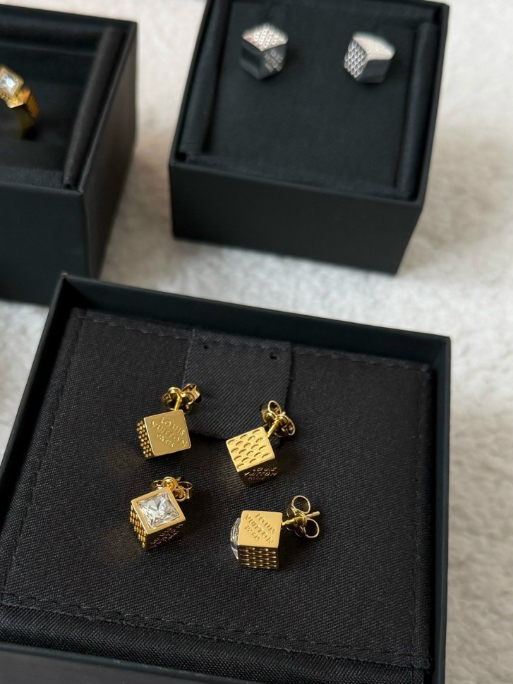 Серьги Louis Vuitton Cube