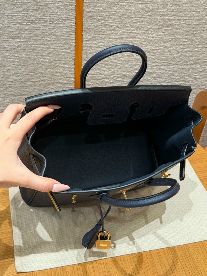 Сумка Hermes Birkin 25 Togo Blue Saphir 