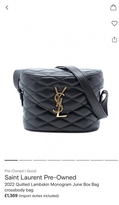 Сумка Saint Laurent June Box 