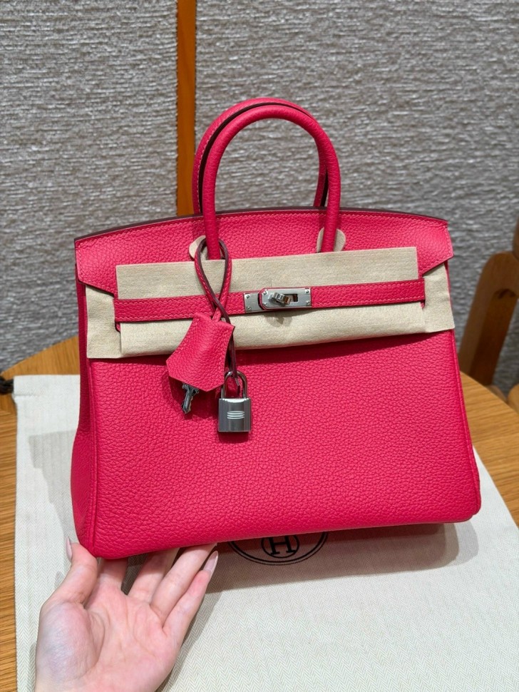 Сумка Hermes Birkin 25 Togo Rose extreme 