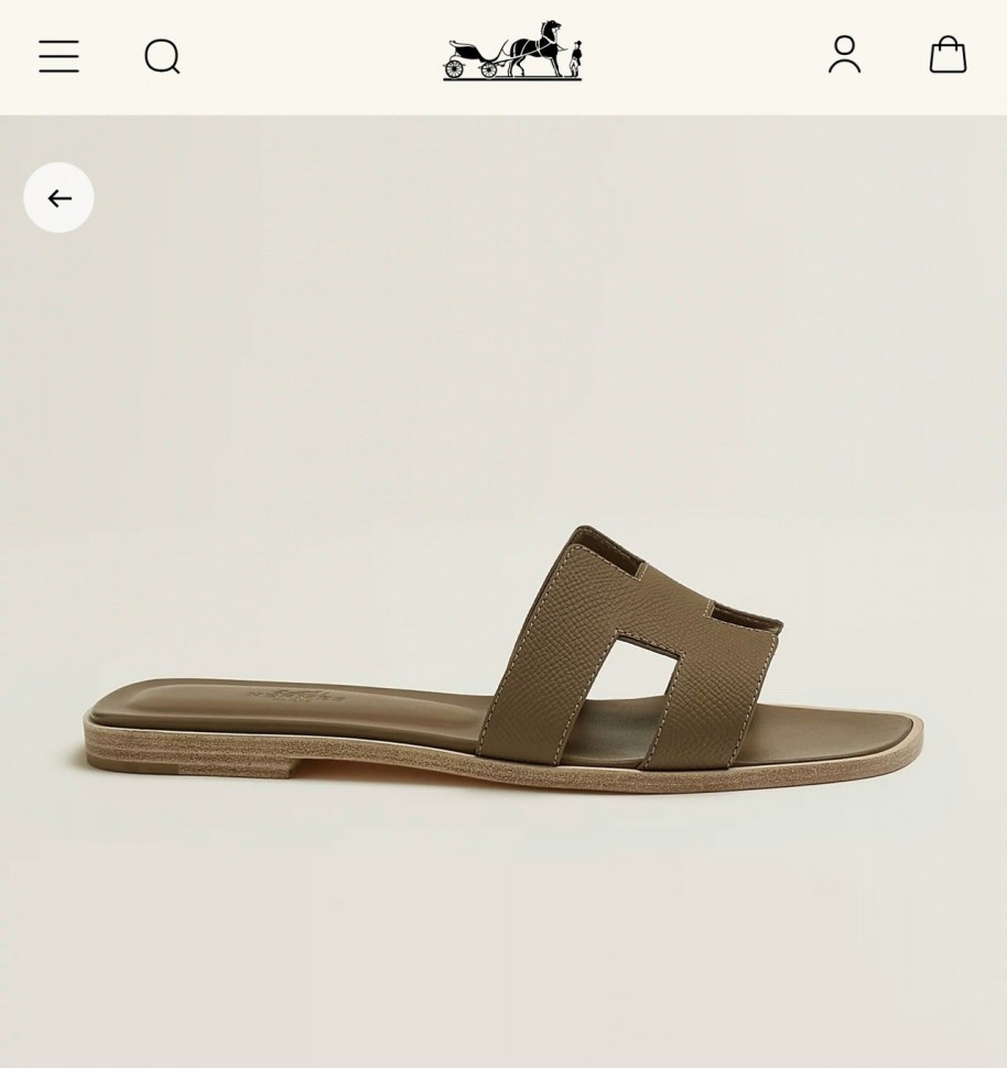Шлепки Hermes Oran