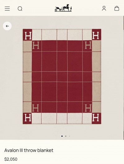 Плед Hermes