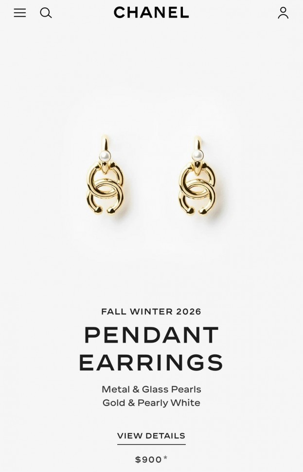 Серьги Chanel