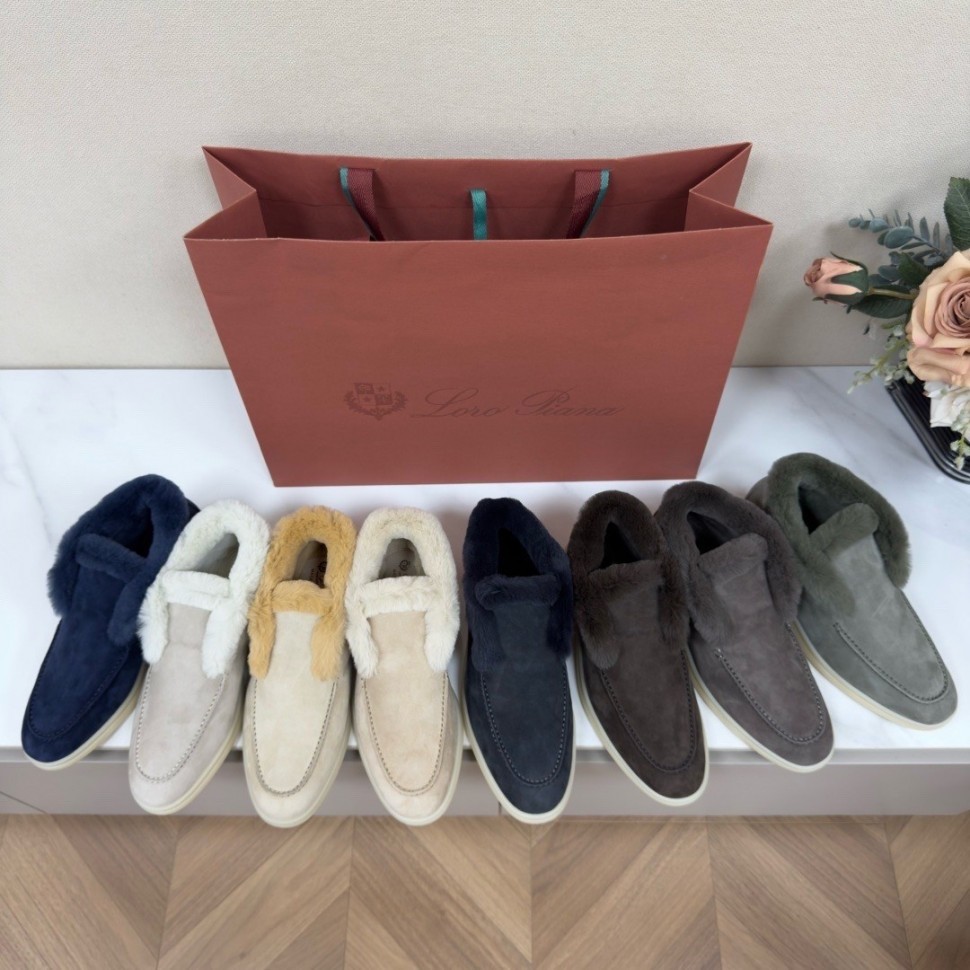 Лоферы на меху Loro Piana