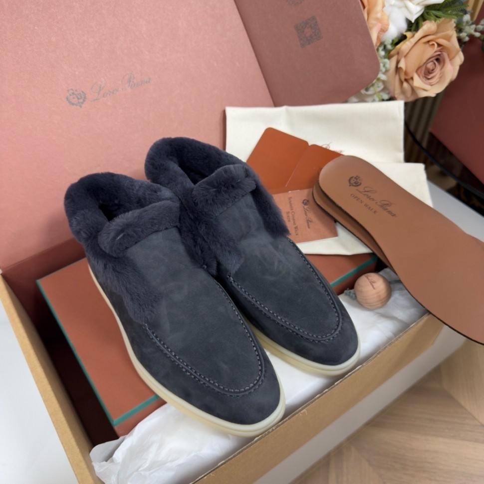 Лоферы на меху Loro Piana