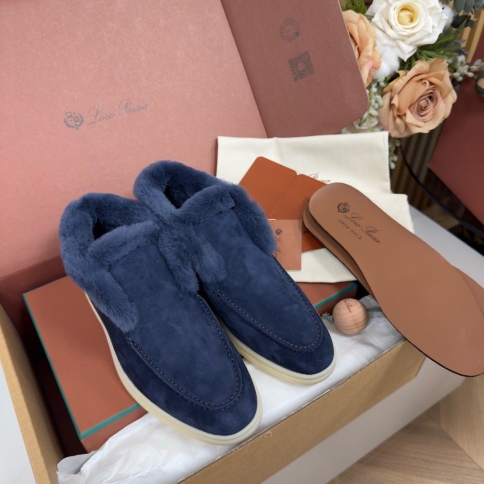 Лоферы на меху Loro Piana
