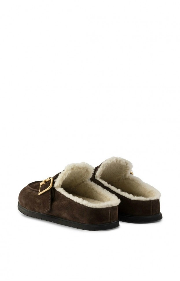 Меховые мюли Prada