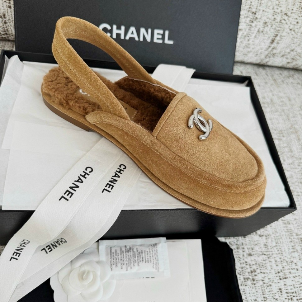 Меховые лоферы Chane