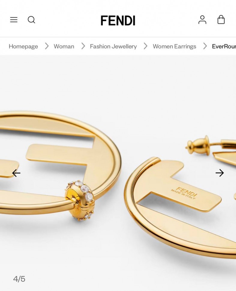 Серьги Fendi          