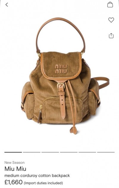 Рюкзак Miu Miu