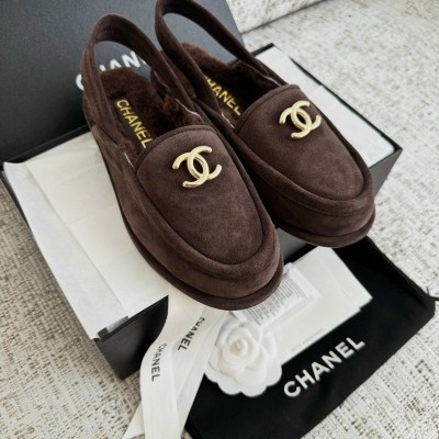Меховые лоферы Chanel