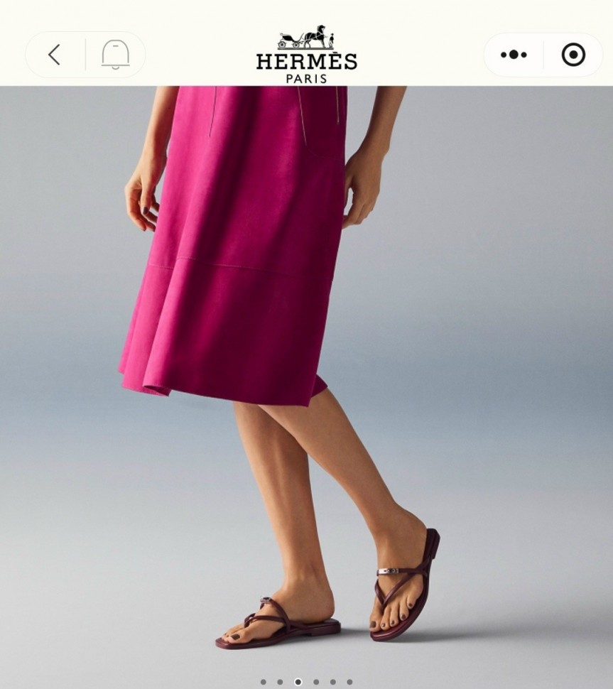 Шлепки Hermes Miss