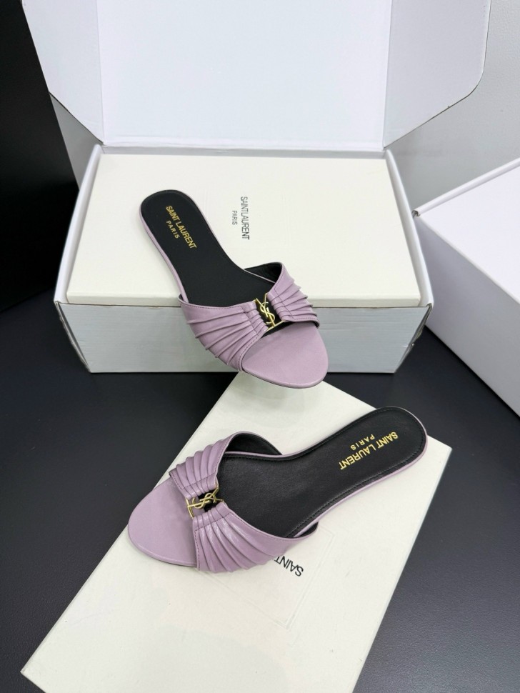 Шлепки Saint Laurent   