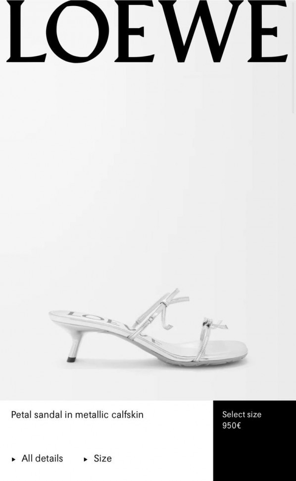 Босоножки Loewe