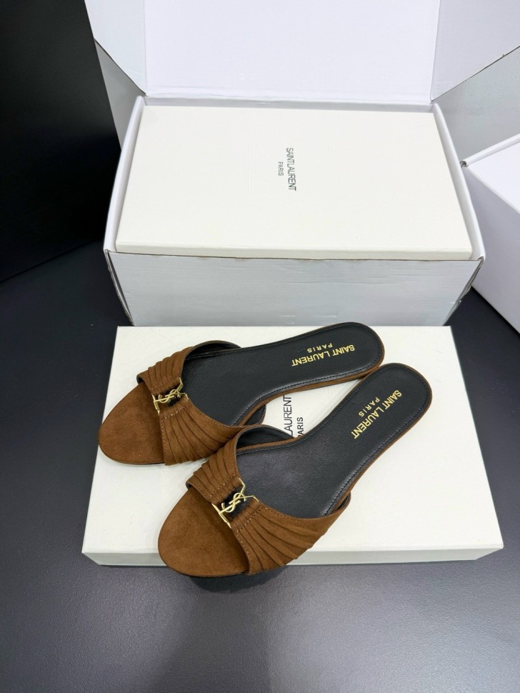 Шлепки Saint Laurent   