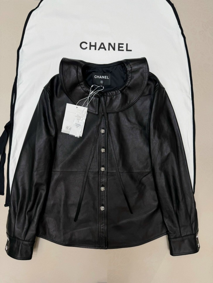 Рубашка кожаная Chanel     