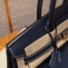 Сумка Hermes Birkin 35 Togo Blue Saphir/Cognac Сумка Hermes Birkin 35 Togo Blue Saphir/Cognac