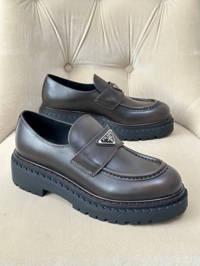 Лоферы Prada Double chocolate