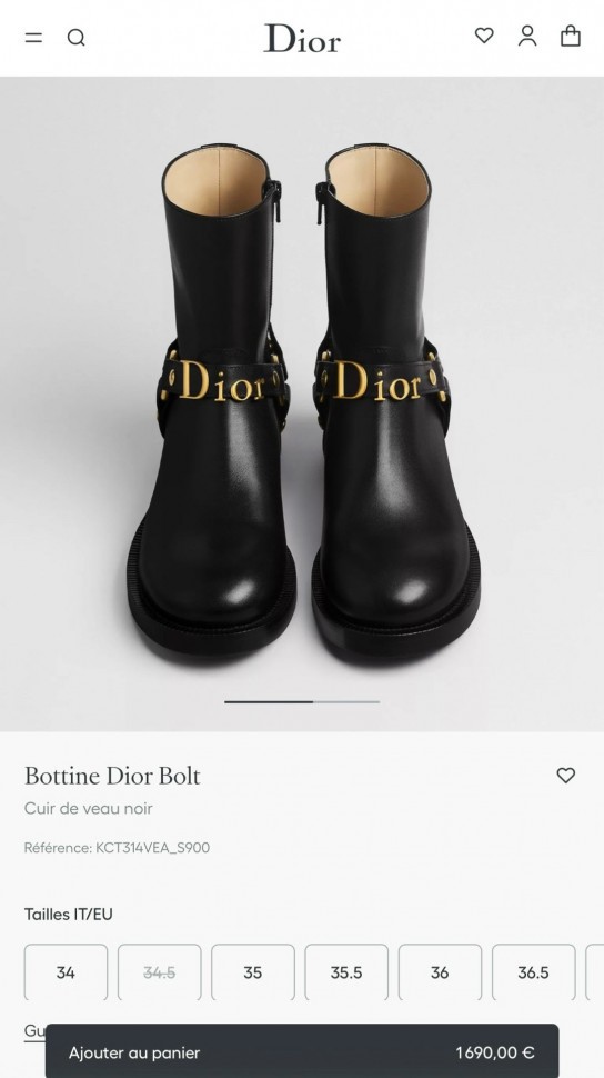 Ботинки Dior 