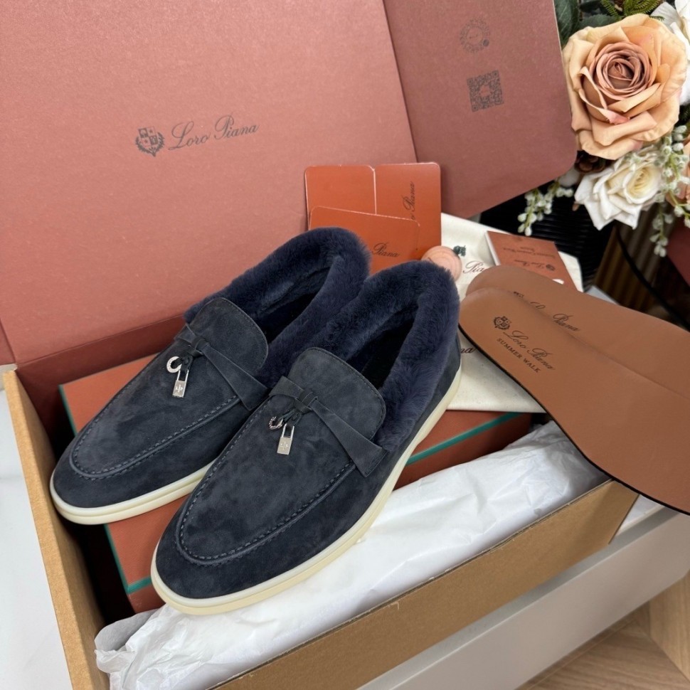 Лоуферы Loro Piana на меху