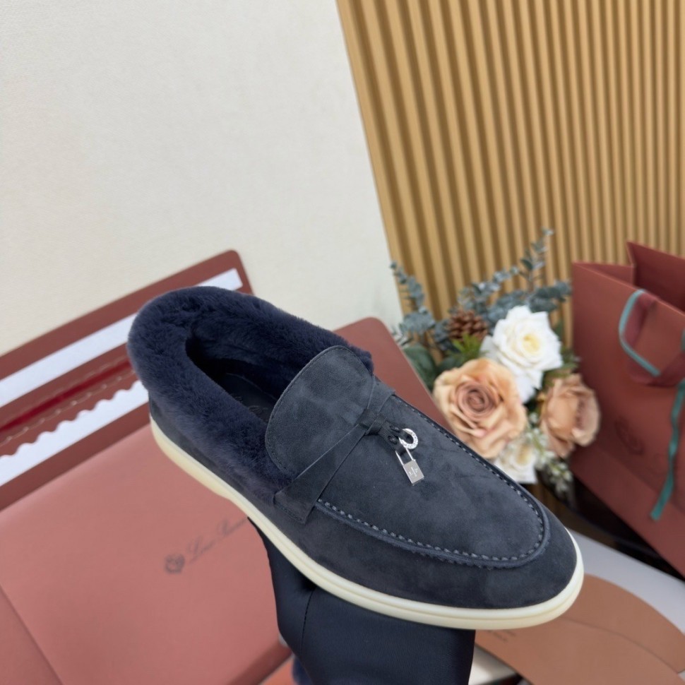 Лоуферы Loro Piana на меху