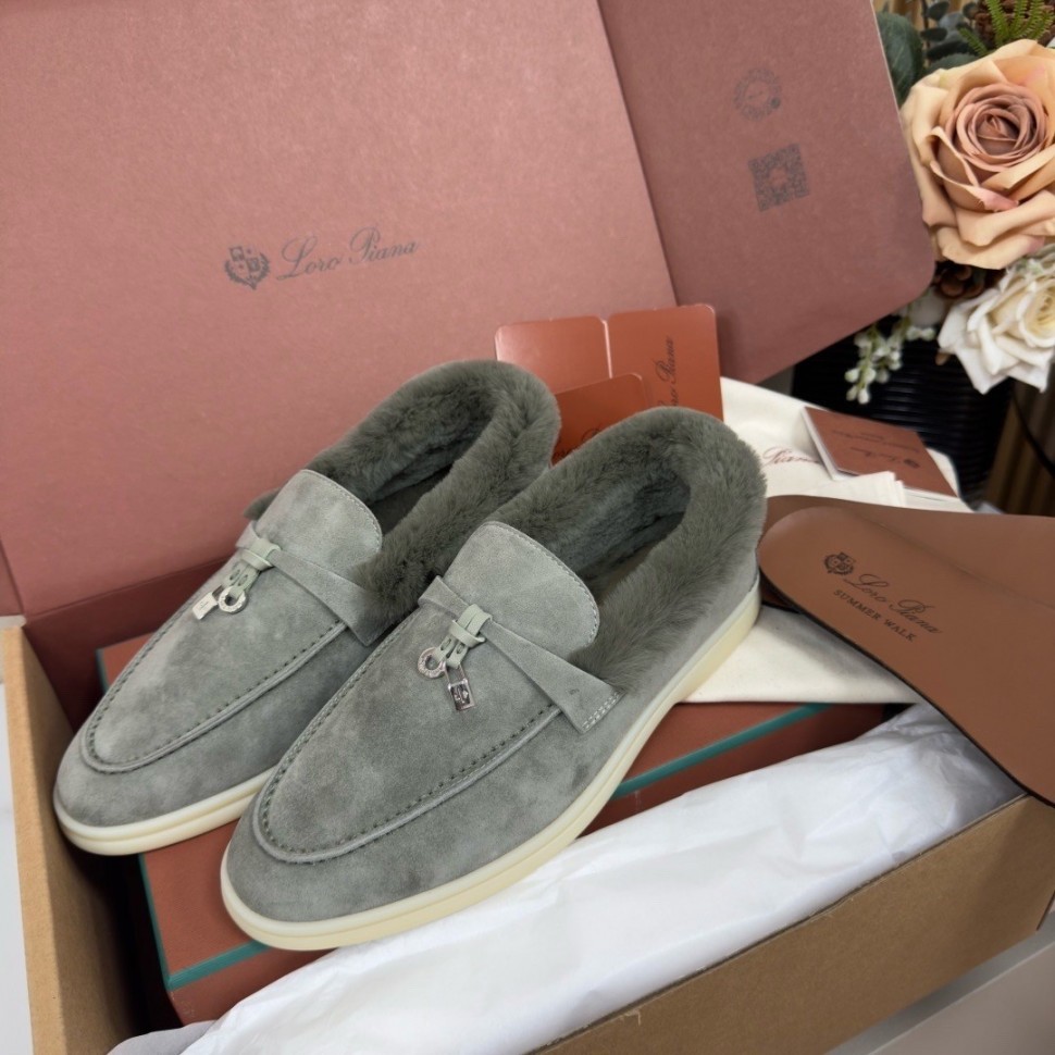 Лоуферы Loro Piana на меху