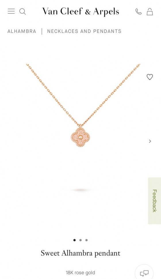 Колье Van Cleef & Arpels Sweet Alhambra  