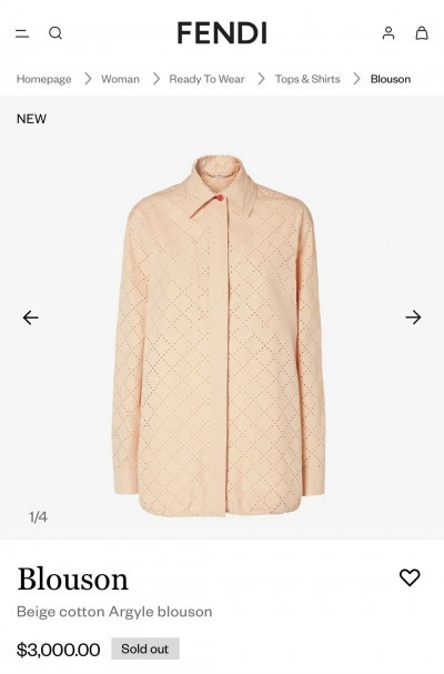 Блузон FENDI