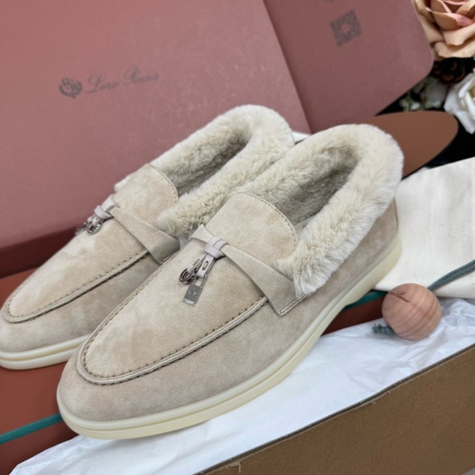 Лоуферы Loro Piana на меху