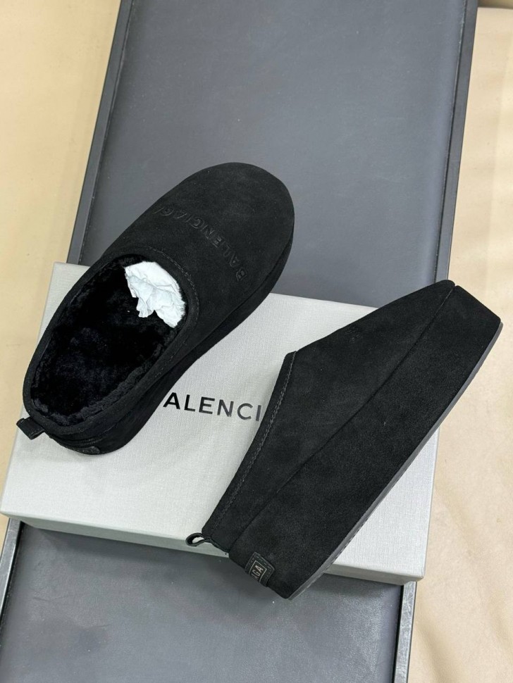 Мюли Balenciaga на платформе из овчины