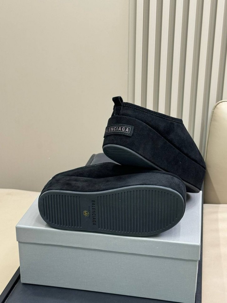 Мюли Balenciaga на платформе из овчины