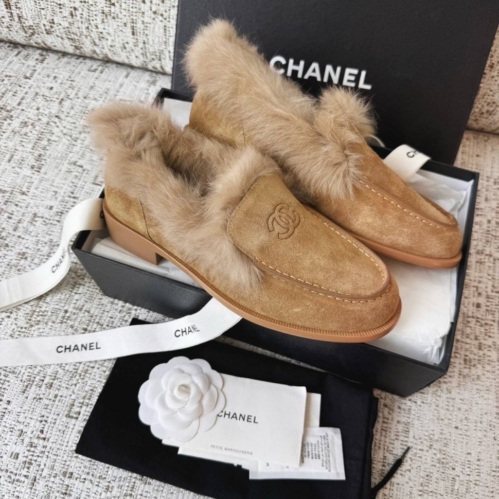 Лоферы на меху Chanel